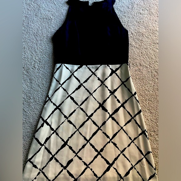 Ann Taylor Dresses & Skirts - Cream and black dress.